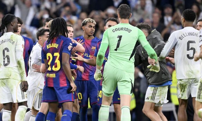 El Real Madrid - Barcelona y una tangana en el Clásico de Liga.