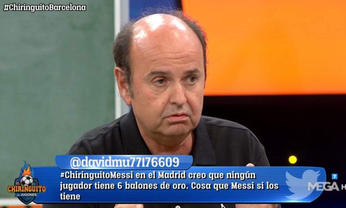 Juanma Rodríguez hablando en El Chiringuito.