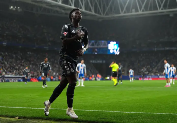  El mensaje de Vinicius tras su doblete al Espanyol: «Volveremos a lo más alto»

